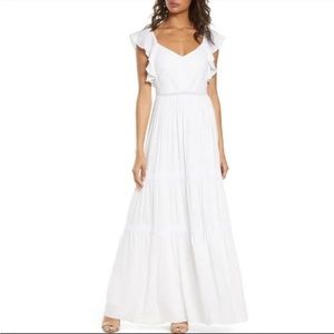 Lilly Pulitzer Ivie Maxi dress in white.